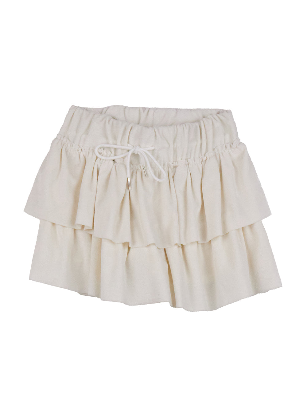 Velvet Ruffle Mini Skirt CJ508