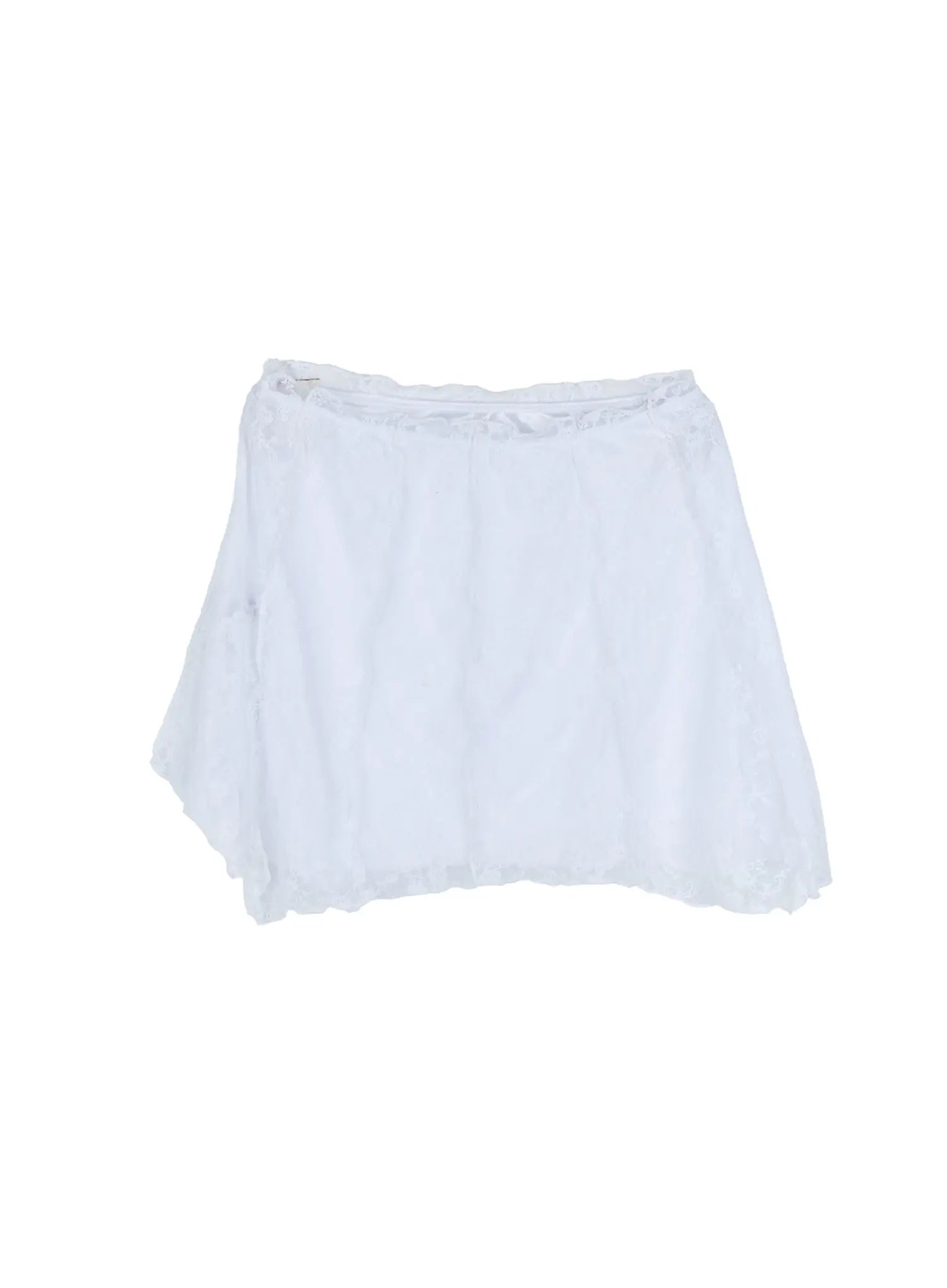 Lace-Slit Mini Skirt CL531